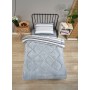 ETE HOMETEX TEK KİŞİLİK LÜX WELSOFT YORGAN TASEL GRİ 155X215CM 8696474231936